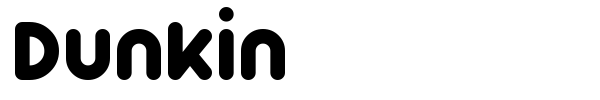 Dunkin font preview
